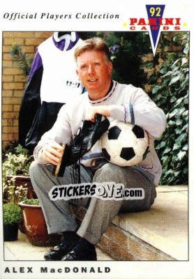 Sticker Alex Macdonald - UK Players Collection 1991-1992 - Panini