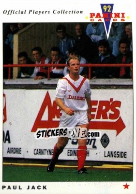Sticker Paul Jack - UK Players Collection 1991-1992 n. 289 - Panini