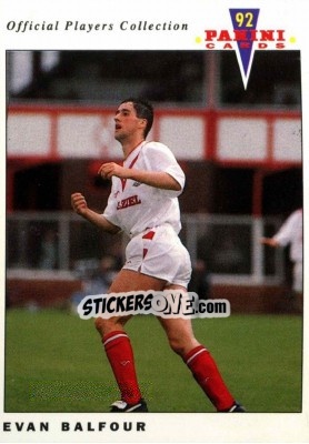 Sticker Evan Balfour - UK Players Collection 1991-1992 - Panini