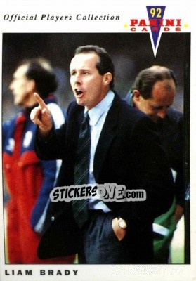 Sticker Liam Brady - UK Players Collection 1991-1992 - Panini