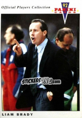 Sticker Liam Brady - UK Players Collection 1991-1992 n. 299 - Panini