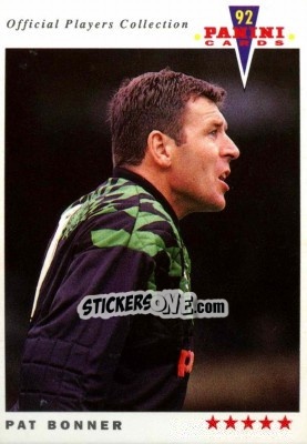 Sticker Pat Bonner - UK Players Collection 1991-1992 n. 300 - Panini
