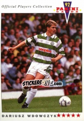 Sticker Dariusz Wdowczyk - UK Players Collection 1991-1992 n. 302 - Panini