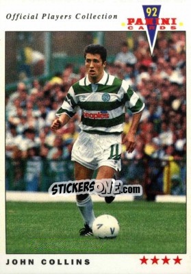Sticker John Collins - UK Players Collection 1991-1992 n. 306 - Panini