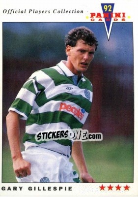 Sticker Gary Gillespie - UK Players Collection 1991-1992 - Panini