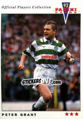 Sticker Peter Grant - UK Players Collection 1991-1992 - Panini