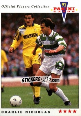 Sticker Charlie Nicholas - UK Players Collection 1991-1992 n. 312 - Panini