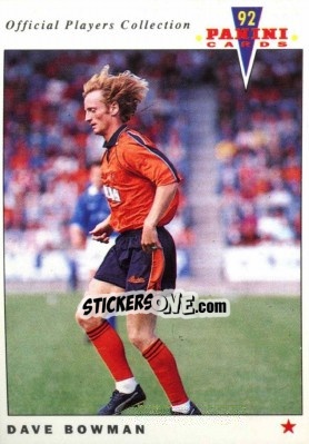 Sticker Dave Bowman - UK Players Collection 1991-1992 - Panini