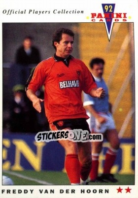 Sticker Freddy van der Hoorn - UK Players Collection 1991-1992 - Panini