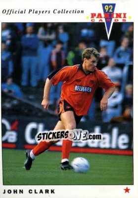 Sticker John Clark - UK Players Collection 1991-1992 n. 318 - Panini