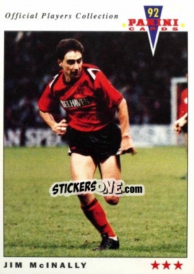 Sticker Jim McInally - UK Players Collection 1991-1992 n. 319 - Panini