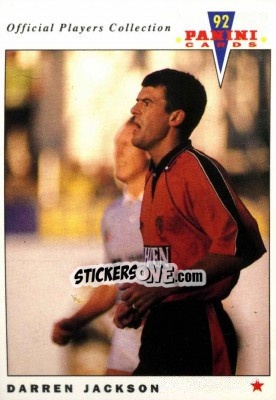 Sticker Darren Jackson - UK Players Collection 1991-1992 - Panini