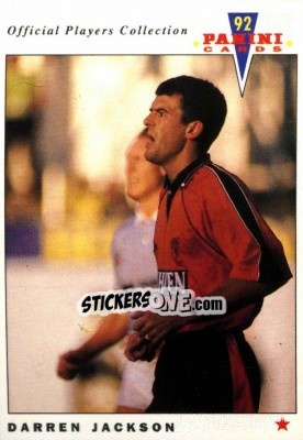 Cromo Darren Jackson - UK Players Collection 1991-1992 n. 323 - Panini