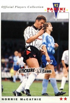 Sticker Norrie McCathie - UK Players Collection 1991-1992 - Panini