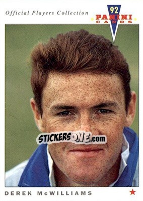 Sticker Derek McWilliams - UK Players Collection 1991-1992 n. 332 - Panini
