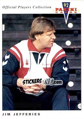 Sticker Jim Jefferies - UK Players Collection 1991-1992 - Panini