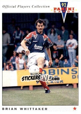 Sticker Brian Whittaker - UK Players Collection 1991-1992 n. 339 - Panini