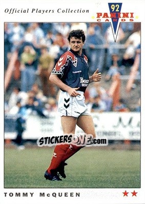 Sticker Tommy McQueen - UK Players Collection 1991-1992 n. 340 - Panini