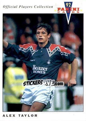 Sticker Alex Taylor - UK Players Collection 1991-1992 n. 341 - Panini
