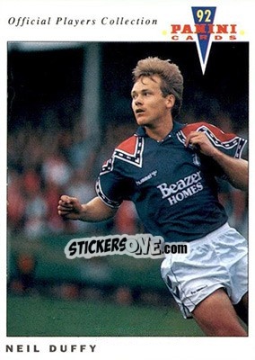 Sticker Neil Duffy - UK Players Collection 1991-1992 n. 345 - Panini