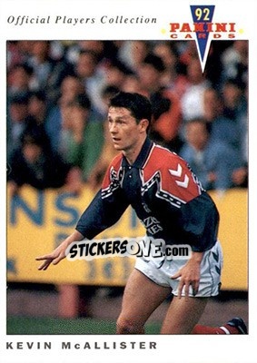 Sticker Kevin McAllister - UK Players Collection 1991-1992 n. 346 - Panini