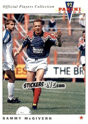 Sticker Sammy McGivern - UK Players Collection 1991-1992 - Panini