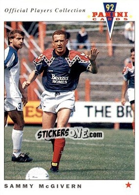Sticker Sammy McGivern - UK Players Collection 1991-1992 n. 347 - Panini