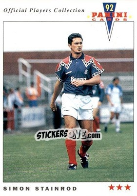Sticker Simon Stainrod - UK Players Collection 1991-1992 - Panini