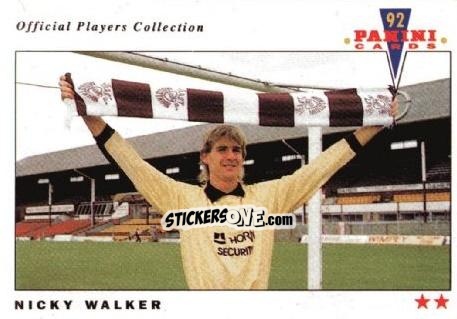 Sticker Nicky Walker - UK Players Collection 1991-1992 n. 350 - Panini