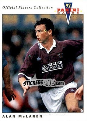 Sticker Alan McLaren - UK Players Collection 1991-1992 n. 351 - Panini