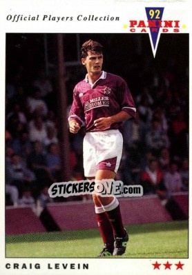 Sticker Craig Levein - UK Players Collection 1991-1992 n. 353 - Panini