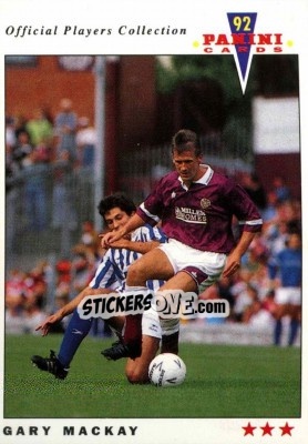 Cromo Gary Mackay - UK Players Collection 1991-1992 - Panini