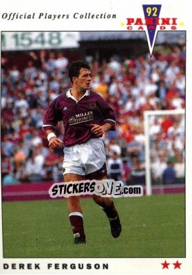 Sticker Derek Ferguson - UK Players Collection 1991-1992 n. 355 - Panini