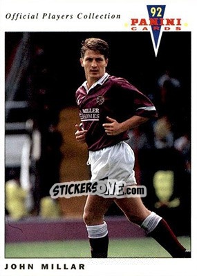 Sticker John Millar - UK Players Collection 1991-1992 n. 356 - Panini