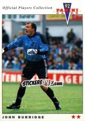 Sticker John Burridge - UK Players Collection 1991-1992 n. 362 - Panini