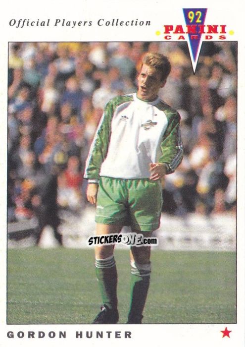 Figurina Gordon Hunter - UK Players Collection 1991-1992 n. 365 - Panini
