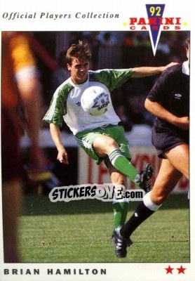 Sticker Brian Hamilton - UK Players Collection 1991-1992 - Panini