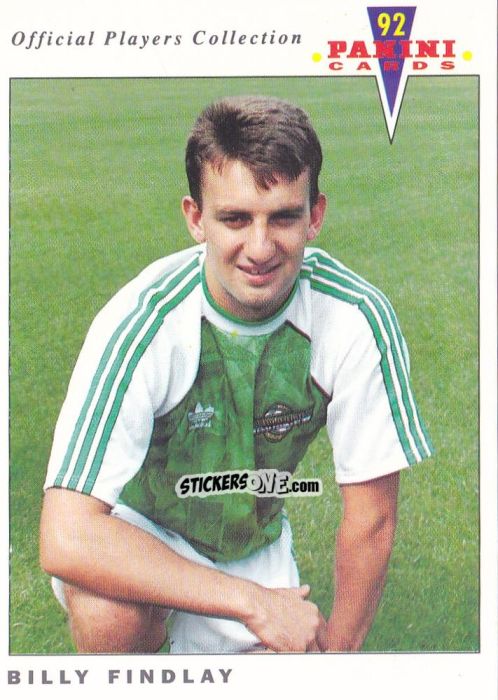 Figurina Billy Findlay - UK Players Collection 1991-1992 n. 370 - Panini