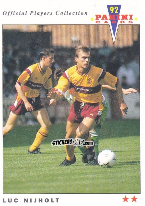 Cromo Luc Nijholt - UK Players Collection 1991-1992 n. 378 - Panini
