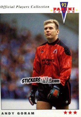 Sticker Andy Goram - UK Players Collection 1991-1992 - Panini