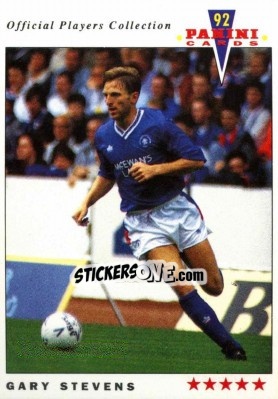 Sticker Gary Stevens - UK Players Collection 1991-1992 n. 387 - Panini
