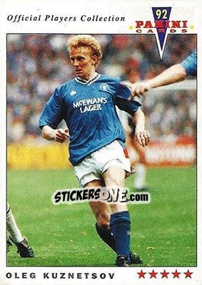 Sticker Oleg Kuznetsov - UK Players Collection 1991-1992 n. 388 - Panini