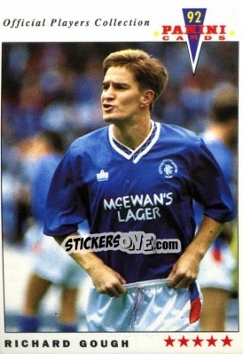 Sticker Richard Gough - UK Players Collection 1991-1992 - Panini
