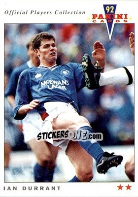 Sticker Ian Durrant - UK Players Collection 1991-1992 n. 393 - Panini