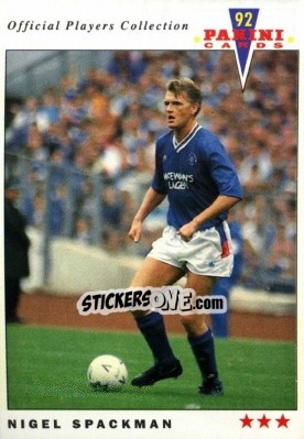 Sticker Nigel Spackman - UK Players Collection 1991-1992 - Panini