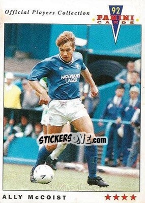 Sticker Ally McCoist - UK Players Collection 1991-1992 - Panini