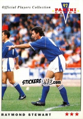 Sticker Raymond Stewart - UK Players Collection 1991-1992 n. 401 - Panini