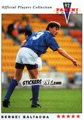 Sticker Sergei Baltacha - UK Players Collection 1991-1992 - Panini