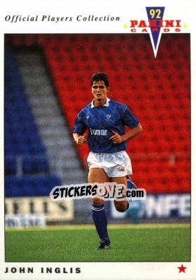 Sticker John Inglis - UK Players Collection 1991-1992 - Panini