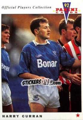 Sticker Harry Curran - UK Players Collection 1991-1992 - Panini